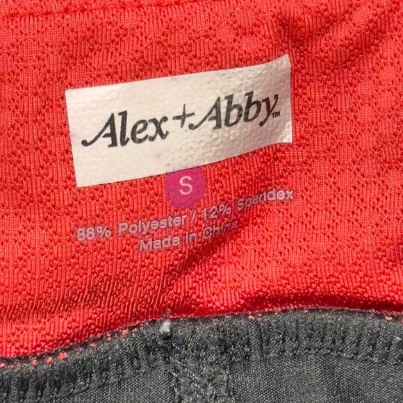 ALEX + ABBY Women's Black and Coral Exercise Pants Workout Running Gear Size S - Picture 6 of 8